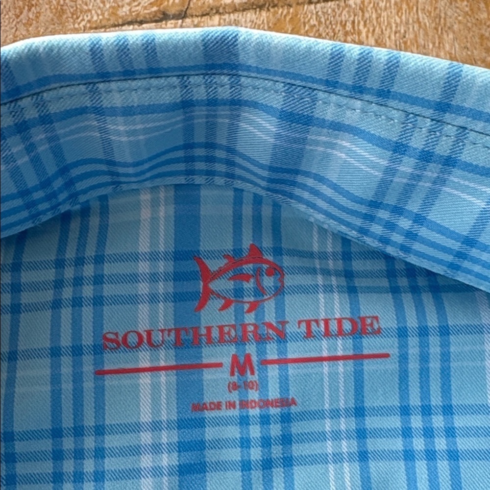 NWOT Southern Tide boys dress shirt size M(8-10) - Picture 3 of 6
